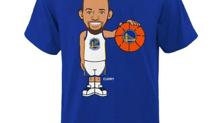 NBA Tee-Shirt Doré État Warriors Stephen Curry Geeked