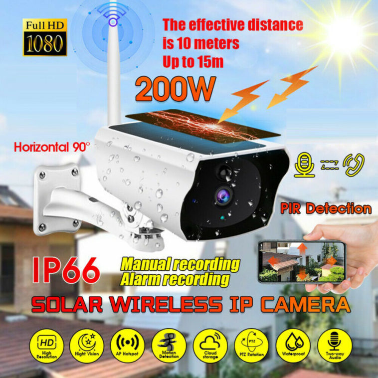 caméra de sécurité sans fil Wifi Extérieur à énergie solaire neuf 59,99 EUR