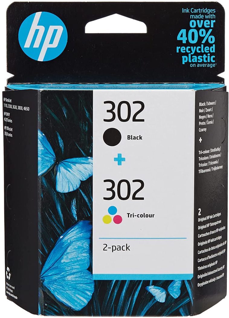Encre HP noir et trois couleurs 31,99€