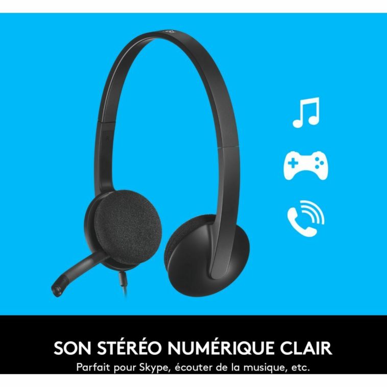 Essentiel Geek : Micro-casque LOGITECH H340 USB Headset neuf 24,99 EUR
