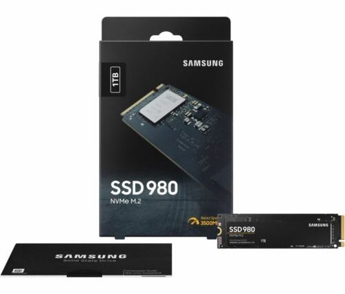 Disque dur SSD interne SAMSUNG 980 1 To PCIe 3.0 NVMe M.2 neuf 89,99 EUR