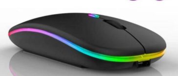 Souris sans fil rechargeable Bluetooth 5.1 + 2.4G ultra-mince silencieuse neuve 6,99 EUR