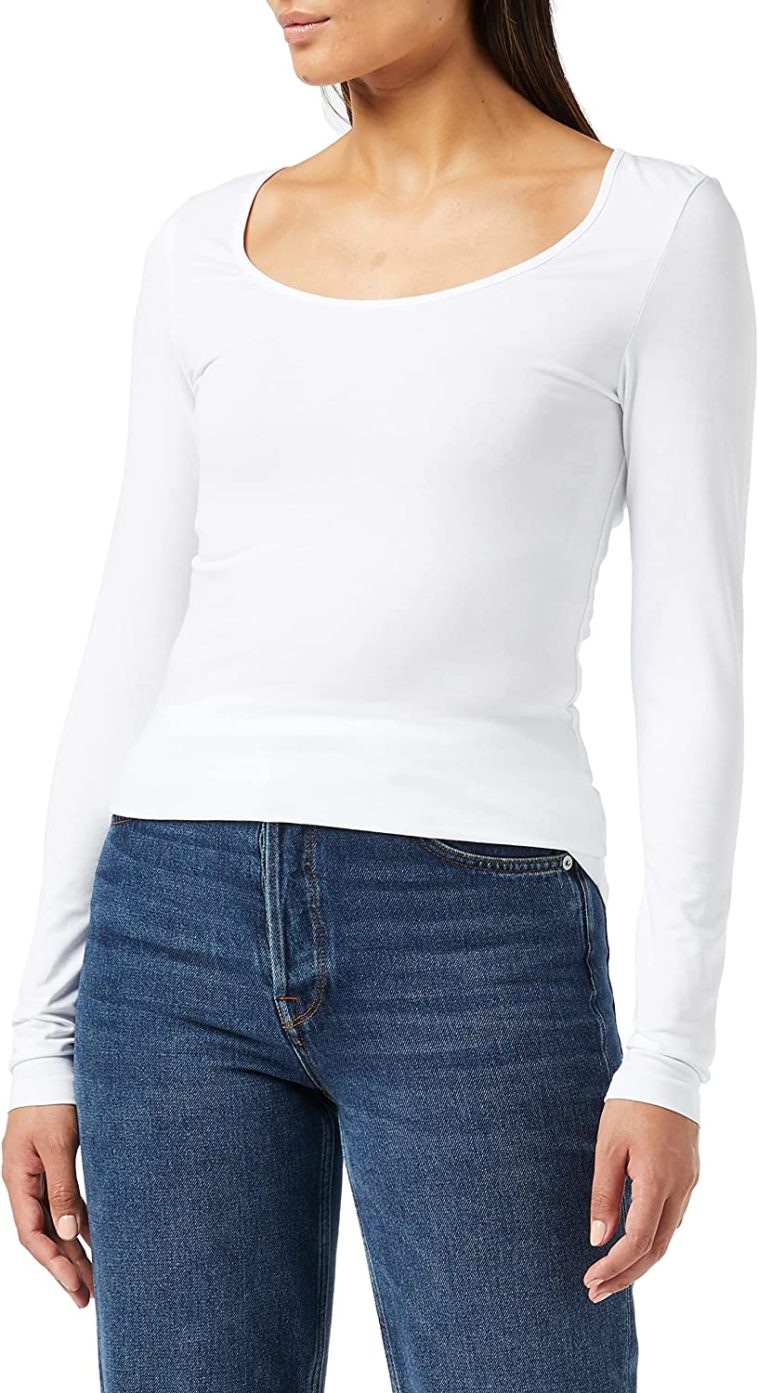 T-Shirt À Manches Longues Femme Vero Moda en promotion 13,52€