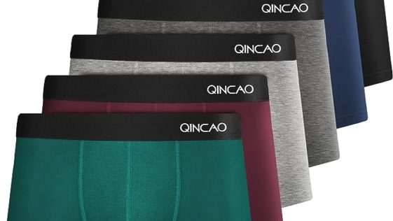 QINCAO Lot de 6 boxers pour homme - En coton 22,14€