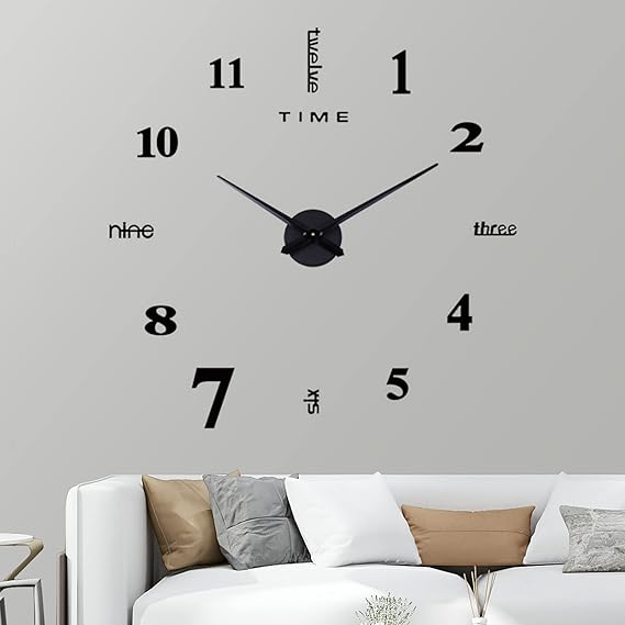 VIVILINEN Horloge Murale 3D Silencieuse neuve Vente flash -20 % 15,99€