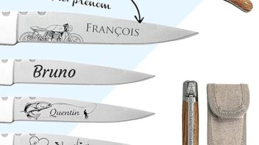 Couteau laguiole personnalisé gravé avec prénom neuf 19,90€