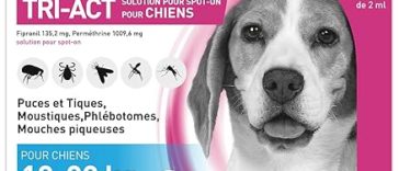 FRONTLINE Tri-Act Chien - Anti Puces, Tiques 3 Pipettes 17,96€