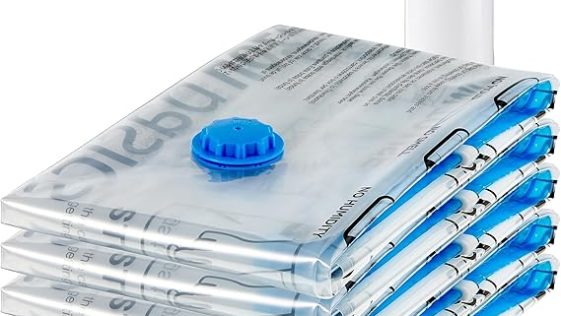 5 housses de rangement sous vide avec pompe manuelle 10,33€