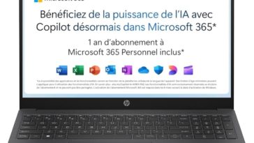 Offre flash 209,99 euros HP 15-fd0001sf Ordinateur Portable Windows 11