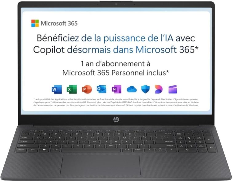 Offre flash 209,99 euros HP 15-fd0001sf Ordinateur Portable Windows 11